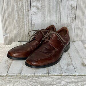 Johnston & Murphy Brown Leather Oxford Shoes Size 10 M